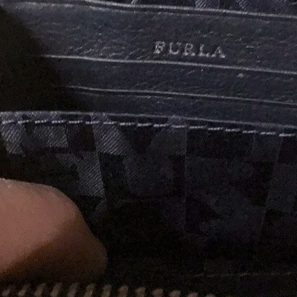 Furla Leather Ostrich Embossed Wallet - Picture 5 of 6